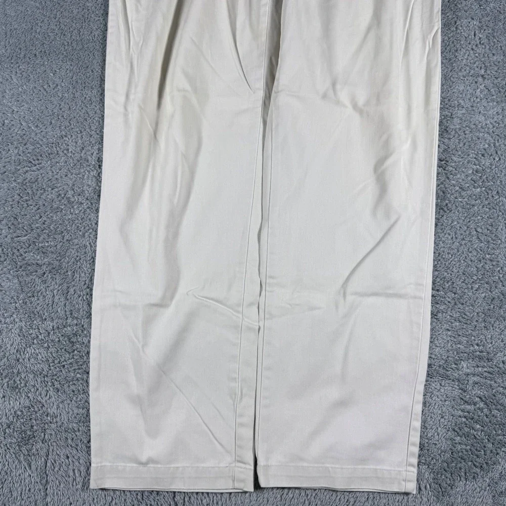 VTG Polo Ralph Lauren Andrew Pant Men 38x34 Tan Double Pleated Chino USA Fabric